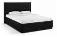 Meridian Furniture - Astrid Black Solid Wood And Oak Veneer King Bed (3 Boxes) - 818Black-K - GreatFurnitureDeal
