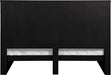 Meridian Furniture - Astrid Black Solid Wood And Oak Veneer King Bed (3 Boxes) - 818Black-K - GreatFurnitureDeal