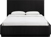Meridian Furniture - Astrid Black Solid Wood And Oak Veneer Queen Bed (3 Boxes) - 818Black-Q - GreatFurnitureDeal