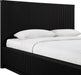 Meridian Furniture - Astrid Black Solid Wood And Oak Veneer Queen Bed (3 Boxes) - 818Black-Q - GreatFurnitureDeal