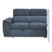 Homelegance - Ferriday 2 Piece Sectional with Adjustable Headrests in Blue - 8228BU - GreatFurnitureDeal