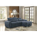 Homelegance - Ferriday 2 Piece Sectional with Adjustable Headrests in Blue - 8228BU - GreatFurnitureDeal