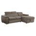 Homelegance - Ferriday 2 Piece Sectional with Adjustable Headrests in Taupe - 8228TP - GreatFurnitureDeal