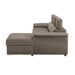 Homelegance - Ferriday 2 Piece Sectional with Adjustable Headrests in Taupe - 8228TP - GreatFurnitureDeal