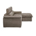 Homelegance - Ferriday 2 Piece Sectional with Adjustable Headrests in Taupe - 8228TP - GreatFurnitureDeal