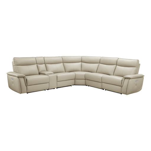 Homelegance - Maroni 6 Piece Modular Power Reclining Sectional with Power Headrests in Taupe - 8259RFTP*6SCPWH - GreatFurnitureDeal