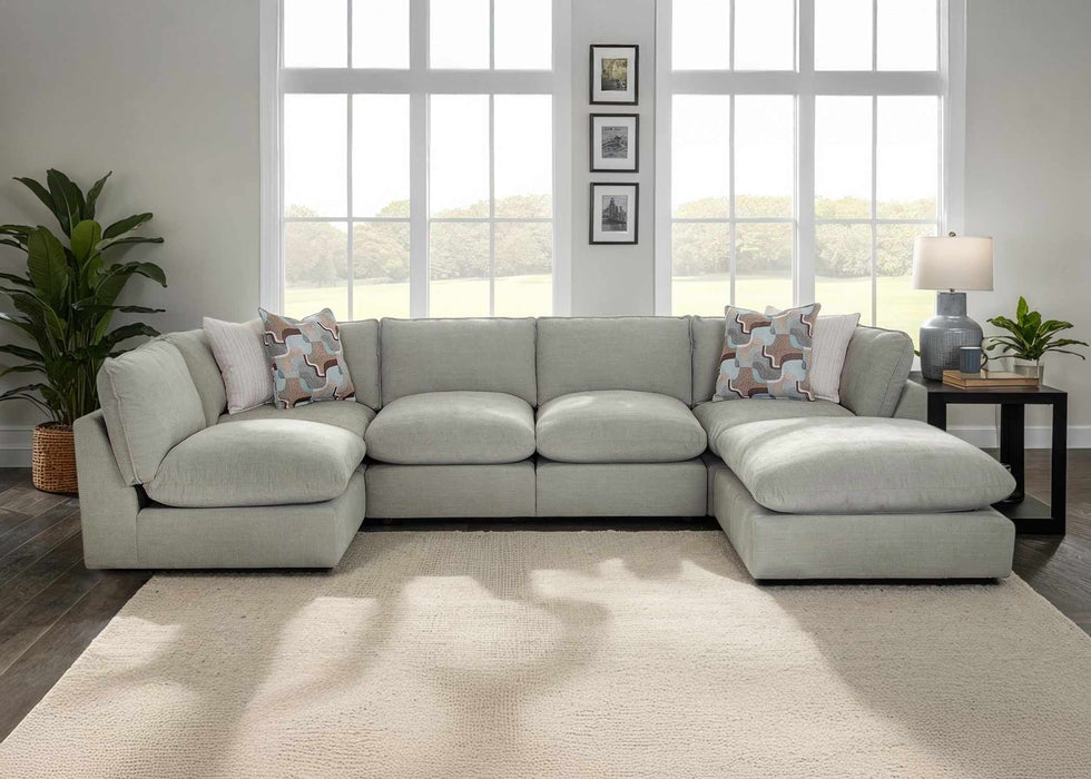 Franklin Furniture - 825 Sage 3 Piece Sectional in Genius Sage - 82501-82503-82518-SAGE - GreatFurnitureDeal