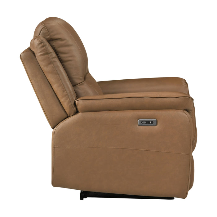 Homelegance - Haven 3 Piece Power Double Reclining Living Room Set in Brown - 8301BRW*3PW - GreatFurnitureDeal