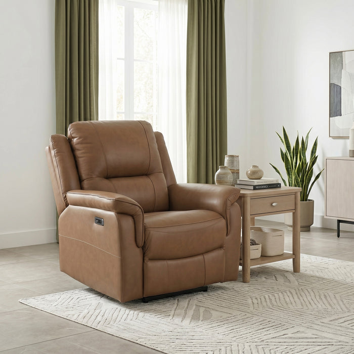Homelegance - Haven 3 Piece Power Double Reclining Living Room Set in Brown - 8301BRW*3PW - GreatFurnitureDeal