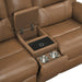 Homelegance - Haven 3 Piece Power Double Reclining Living Room Set in Brown - 8301BRW*3PW - GreatFurnitureDeal