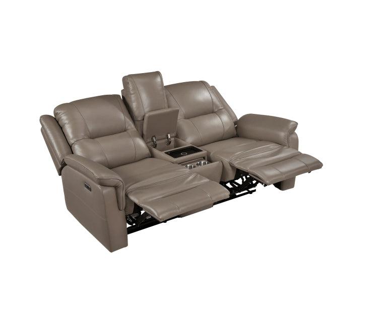 Homelegance - Haven 2 Piece Power Double Reclining Sofa Set in Russet - 8301DTP*2PW - GreatFurnitureDeal