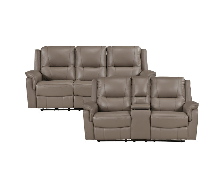 Homelegance - Haven Power Double Reclining Sofa in Russet - 8301DTP-3PW - GreatFurnitureDeal
