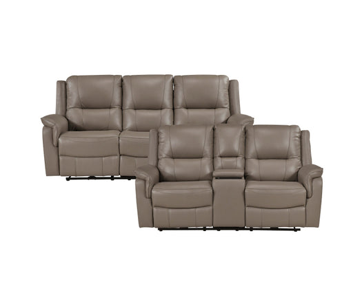 Homelegance - Haven 3 Piece Power Double Reclining Living Room Set in Russet - 8301DTP*3PW - GreatFurnitureDeal