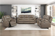 Homelegance - Haven 2 Piece Power Double Reclining Sofa Set in Russet - 8301DTP*2PW - GreatFurnitureDeal