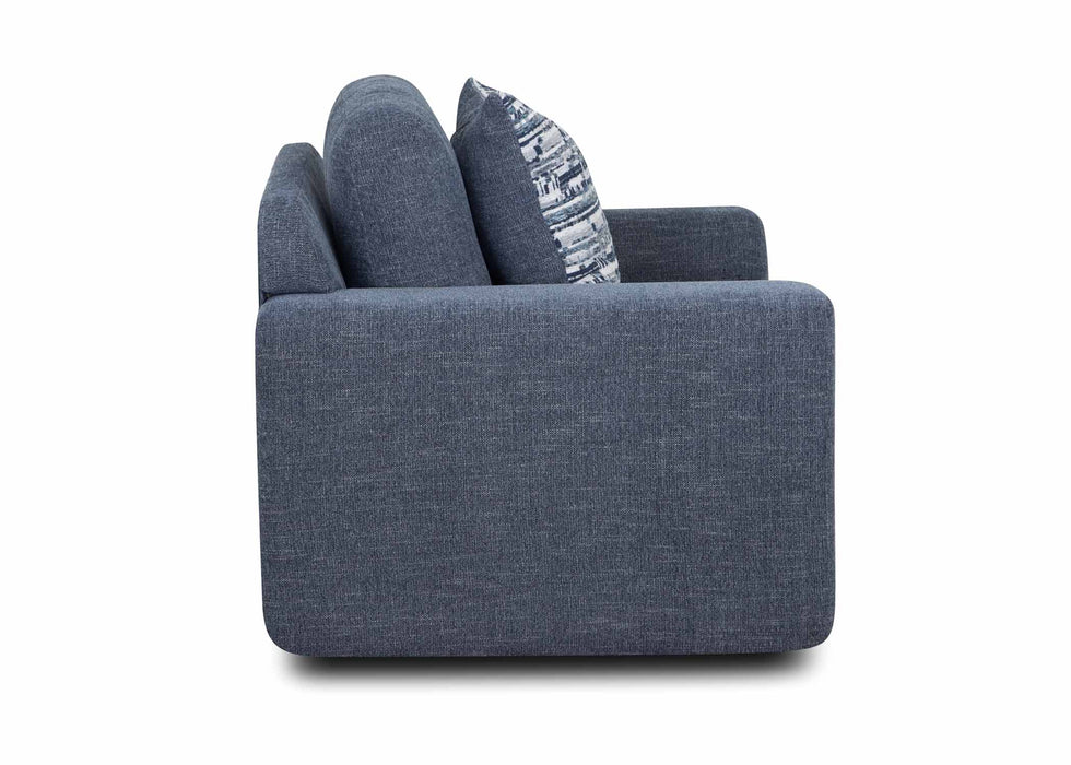 Franklin Furniture - 830 Santorini Swivel Chair in Everly Indigo - 83080 - GreatFurnitureDeal