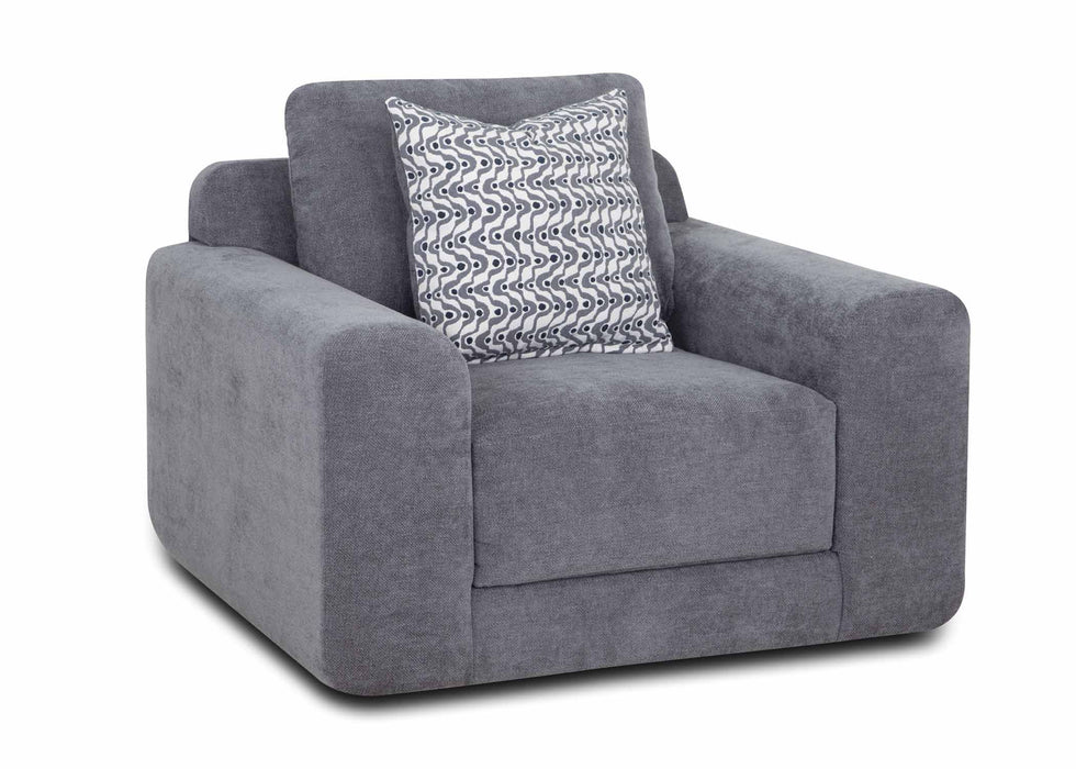 Franklin Furniture - 830 Campbell Swivel Chair in Naomi Storm - 83080 - GreatFurnitureDeal