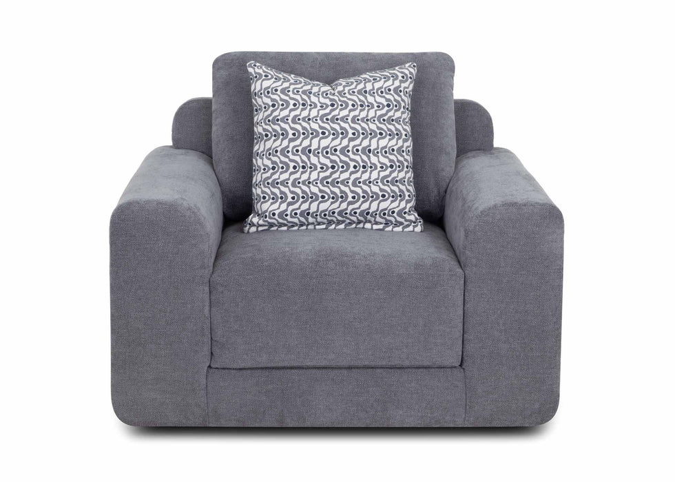 Franklin Furniture - 830 Campbell Swivel Chair in Naomi Storm - 83080 - GreatFurnitureDeal