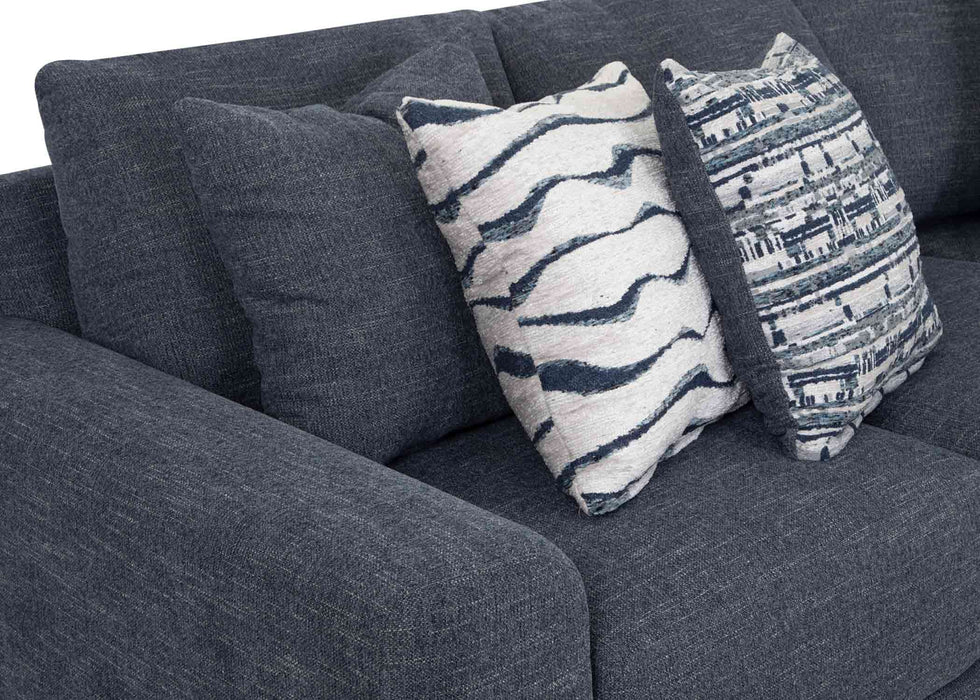 Franklin Furniture - 830 Santorini 3 Piece Sectional Sofa in Everly Indigo - 83059-83099-83060 - GreatFurnitureDeal
