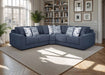 Franklin Furniture - 830 Santorini 3 Piece Sectional Sofa in Everly Indigo - 83059-83099-83060 - GreatFurnitureDeal