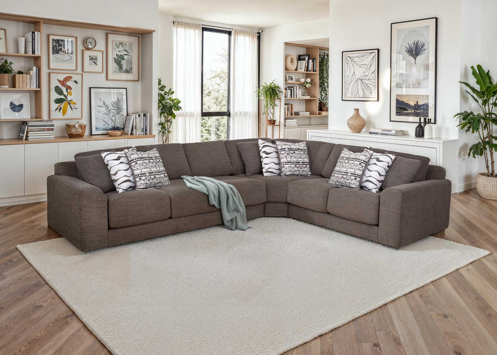 Franklin Furniture - 830 Sierra 3 Piece Sectional Sofa in Everly Sable - 83059-83099-83060 - GreatFurnitureDeal