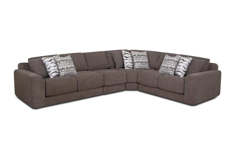Franklin Furniture - 830 Sierra 4 Piece Sectional Sofa in Everly Sable - 83059-83003-83099-83060 - GreatFurnitureDeal