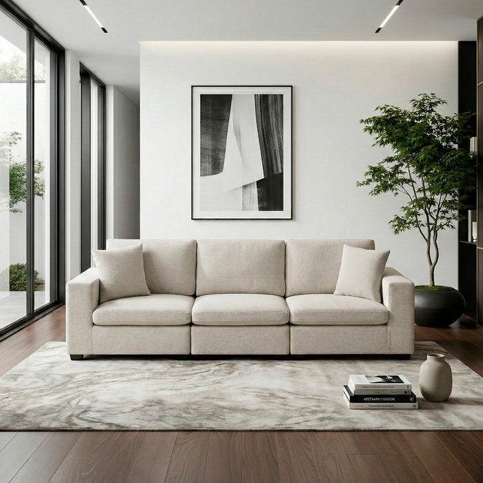Homelegance - Serenity Sofa in Beige - 8310NBE-3* - GreatFurnitureDeal