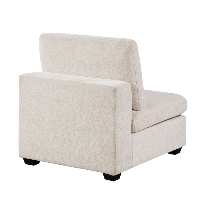 Homelegance - Serenity 4 Piece Modular Sectional with Ottoman in Beige - 8310NBE*4AC2C1AOT - GreatFurnitureDeal
