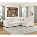 Homelegance - Serenity 4 Piece Modular Sectional in Beige - 8310NBE*4AC2C1ACR - GreatFurnitureDeal