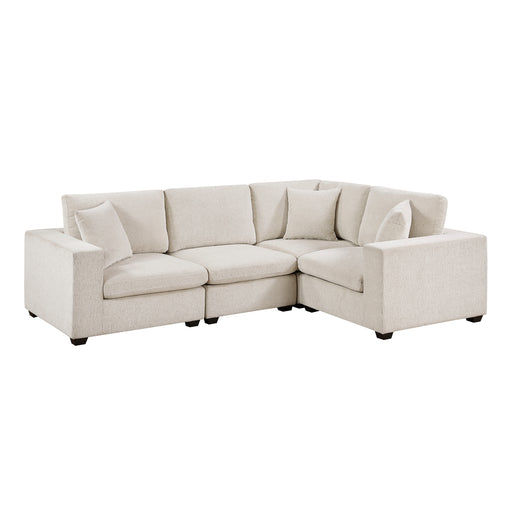Homelegance - Serenity 4 Piece Modular Sectional in Beige - 8310NBE*4AC2C1ACR - GreatFurnitureDeal