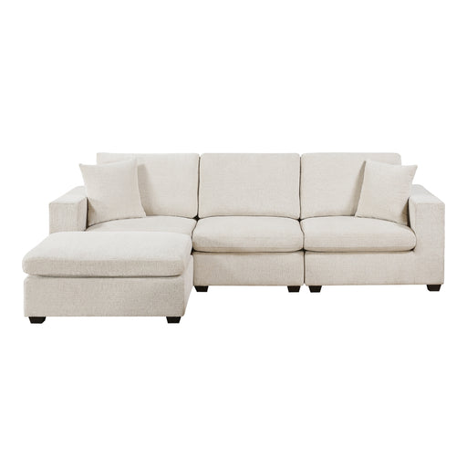 Homelegance - Serenity 4 Piece Modular Sectional with Ottoman in Beige - 8310NBE*4AC2C1AOT - GreatFurnitureDeal