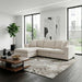 Homelegance - Serenity 4 Piece Modular Sectional with Ottoman in Beige - 8310NBE*4AC2C1AOT - GreatFurnitureDeal