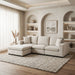 Homelegance - Serenity 4 Piece Modular Sectional with Ottoman in Beige - 8310NBE*4AC2C1AOT - GreatFurnitureDeal