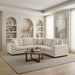 Homelegance - Serenity 5 Piece Modular Sectional in Beige - 8310NBE*52AC2C1ACR - GreatFurnitureDeal
