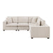 Homelegance - Serenity 5 Piece Modular Sectional in Beige - 8310NBE*52AC2C1ACR - GreatFurnitureDeal