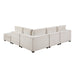 Homelegance - Serenity 5 Piece Modular Sectional with Ottoman in Beige - 8310NBE*52ACC1ACROT - GreatFurnitureDeal