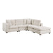Homelegance - Serenity 5 Piece Modular Sectional with Ottoman in Beige - 8310NBE*52ACC1ACROT - GreatFurnitureDeal