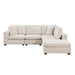Homelegance - Serenity 5 Piece Modular Sectional with Ottoman in Beige - 8310NBE*52ACC1ACROT - GreatFurnitureDeal