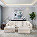 Homelegance - Serenity 5 Piece Modular Sectional with Two Ottomans in Beige - 8310NBE*5AC2C1A2OT - GreatFurnitureDeal