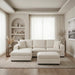 Homelegance - Serenity 5 Piece Modular Sectional with Two Ottomans in Beige - 8310NBE*5AC2C1A2OT - GreatFurnitureDeal