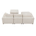 Homelegance - Serenity 5 Piece Modular Sectional with Two Ottomans in Beige - 8310NBE*5AC2C1A2OT - GreatFurnitureDeal
