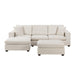 Homelegance - Serenity 5 Piece Modular Sectional with Two Ottomans in Beige - 8310NBE*5AC2C1A2OT - GreatFurnitureDeal