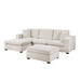 Homelegance - Serenity 5 Piece Modular Sectional with Two Ottomans in Beige - 8310NBE*5AC2C1A2OT - GreatFurnitureDeal