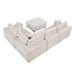 Homelegance - Serenity 5 Piece Modular Sectional with Ottoman in Beige - 8310NBE*5AC2C1ACROT - GreatFurnitureDeal