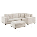 Homelegance - Serenity 5 Piece Modular Sectional with Ottoman in Beige - 8310NBE*5AC2C1ACROT - GreatFurnitureDeal