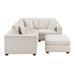 Homelegance - Serenity 5 Piece Modular Sectional with Ottoman in Beige - 8310NBE*5AC2C1ACROT - GreatFurnitureDeal