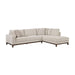Homelegance - Juniper 2 Piece Sectional with Right Chaise in Taupe - 8312NTP*22LRC - GreatFurnitureDeal