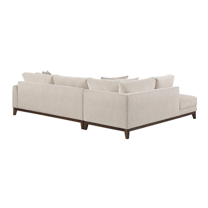 Homelegance - Juniper 2 Piece Sectional with Left Chaise in Taupe - 8312NTP*2LC2R - GreatFurnitureDeal