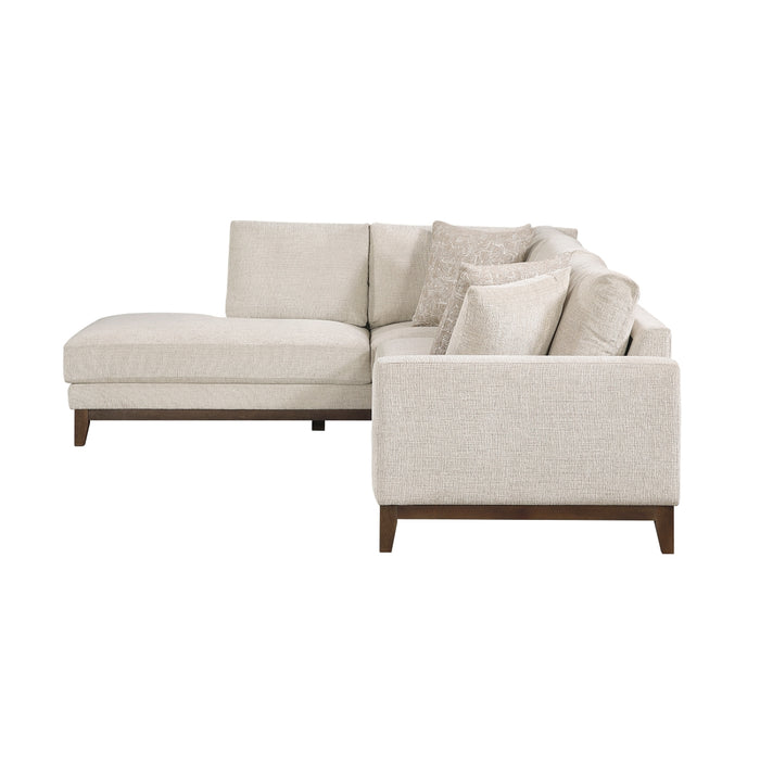 Homelegance - Juniper 2 Piece Sectional with Left Chaise in Taupe - 8312NTP*2LC2R - GreatFurnitureDeal