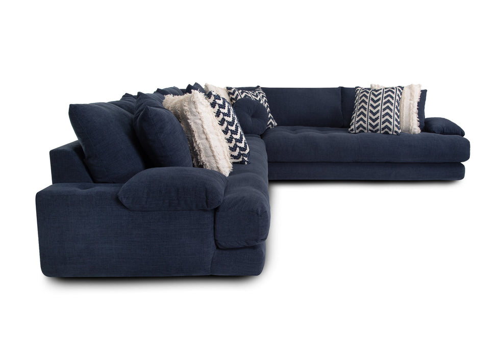 Franklin Furniture - 831 Neptune 3 Piece Sectional in Denim - 83159-104-160-DENIM - GreatFurnitureDeal