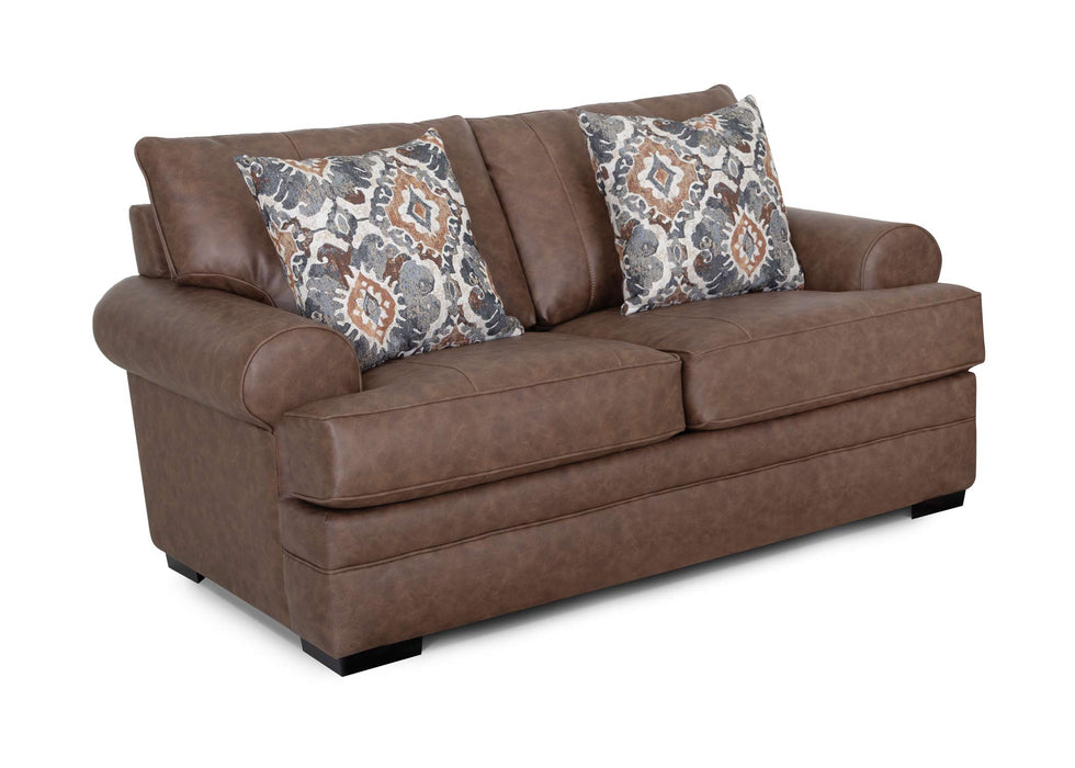 Franklin Furniture - 832 Langston Loveseat in Duvall Vintage Brown - 83220